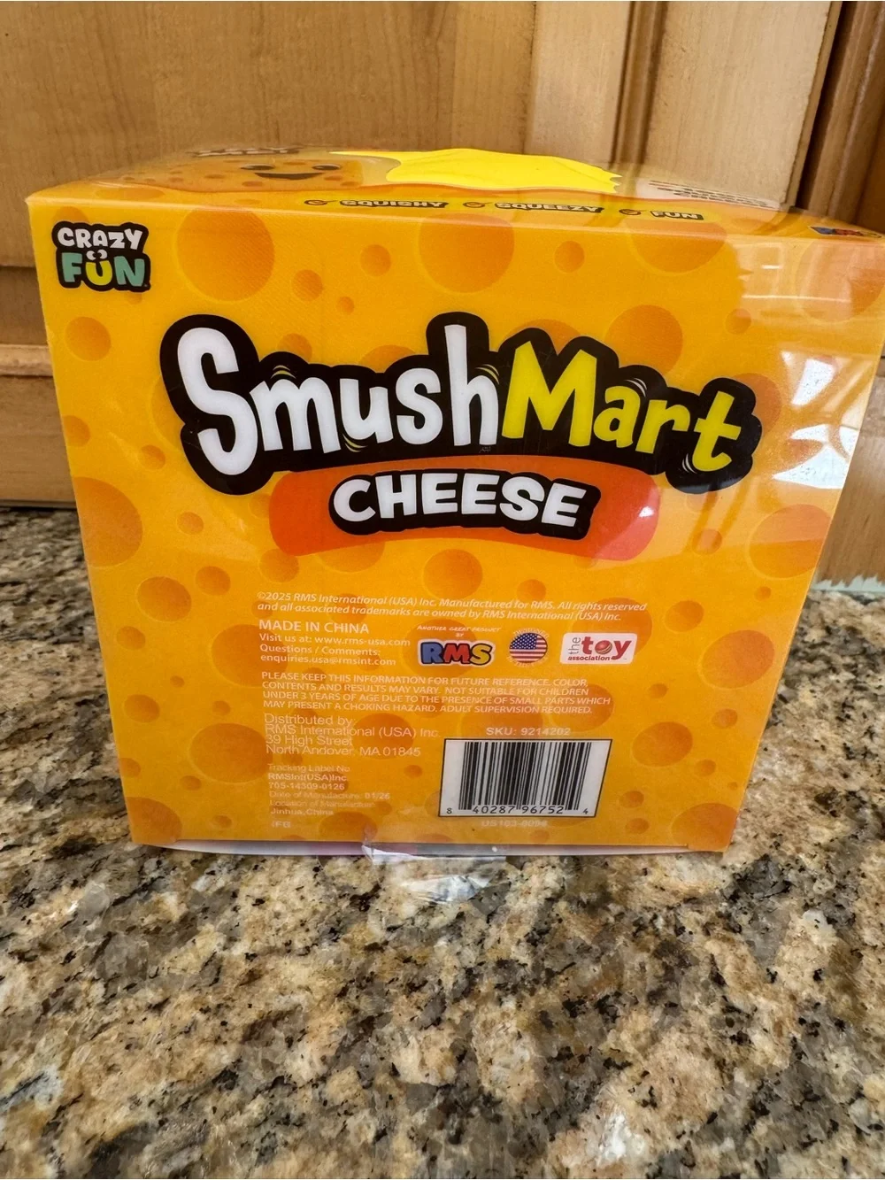 Cheese Squishy Toy - Yellow RMS